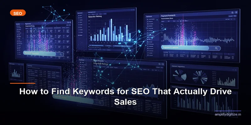 Keyword research for SEO showing search data and analytics for D2C ecommerce brands