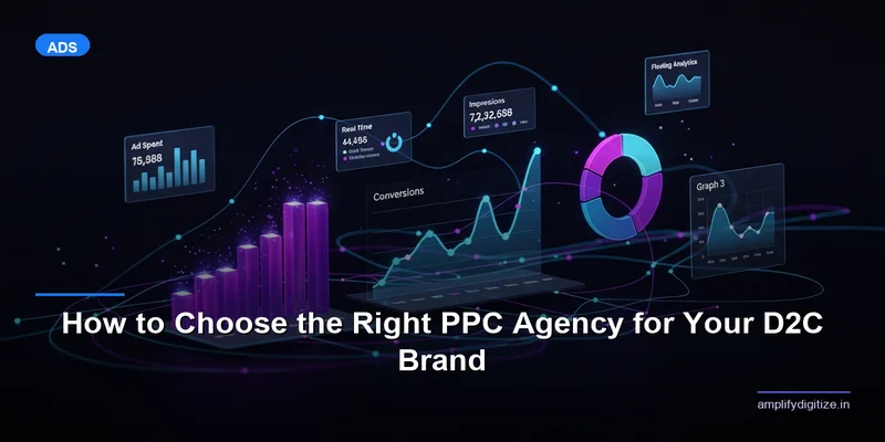PPC agency dashboard showing Google Ads and Meta Ads performance metrics for a D2C brand