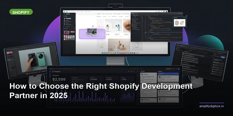 Shopify development partner working on a D2C ecommerce store dashboard